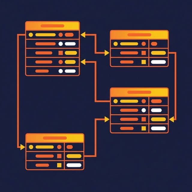 Logical model showing entities with attributes, data types, and relationship keys
